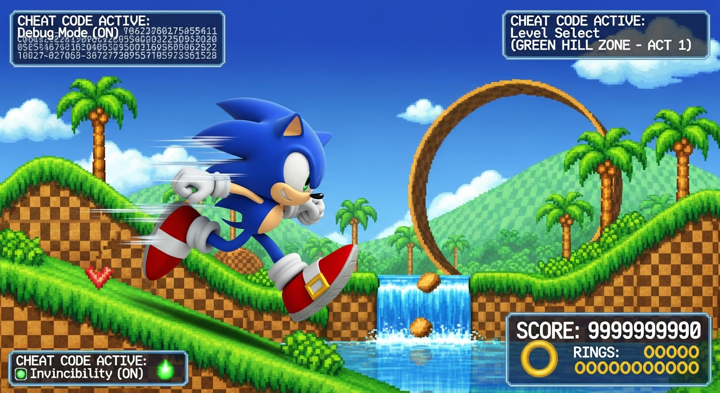 Sonic Origins: Kody Cheat – pełna lista i jak je wpisać