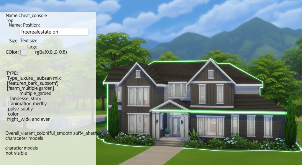 The Sims 4: Jak użyć cheat kodu Free Real Estate