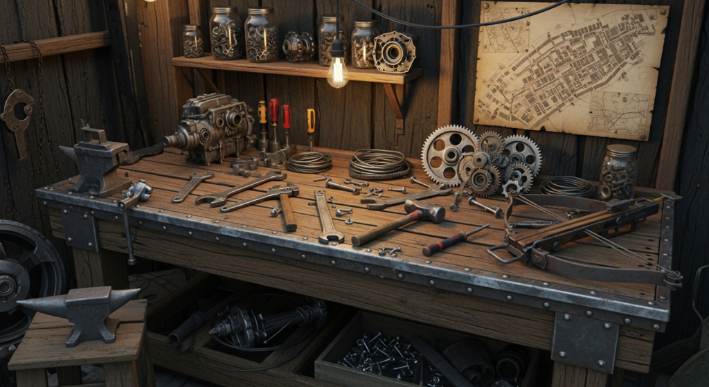 Jak zbudować stół roboczy w 7 Days to Die – kompletny przewodnik